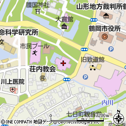 鶴岡アートフォーラム周辺の地図