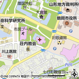 鶴岡アートフォーラム周辺の地図