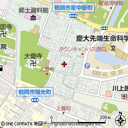 山形県鶴岡市家中新町17-24周辺の地図