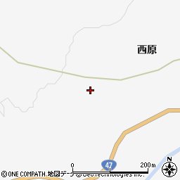 宮城県大崎市鳴子温泉西原68-2周辺の地図