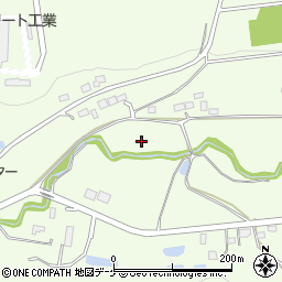 宮城県栗原市築館萩沢周辺の地図
