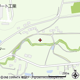 宮城県栗原市築館（萩沢）周辺の地図