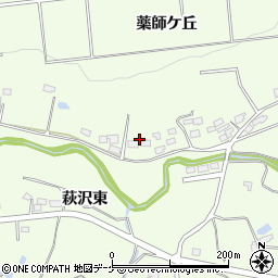宮城県栗原市築館萩沢東周辺の地図