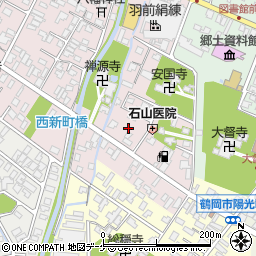 山形県鶴岡市新海町24-10周辺の地図