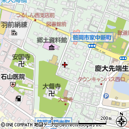 山形県鶴岡市家中新町15-27周辺の地図