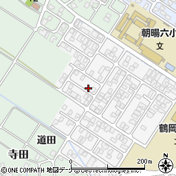 山形県鶴岡市道田町周辺の地図