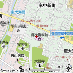 山形県鶴岡市家中新町14周辺の地図