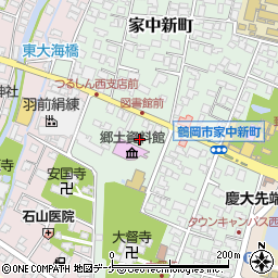 山形県鶴岡市家中新町14-48周辺の地図