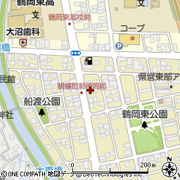 鶴岡朝暘町郵便局周辺の地図