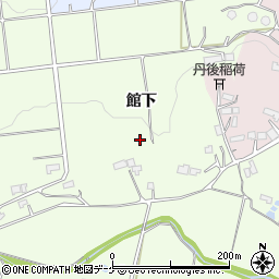 宮城県栗原市築館館下周辺の地図