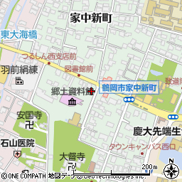 山形県鶴岡市家中新町14-54周辺の地図