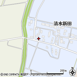 山形県鶴岡市清水新田22周辺の地図