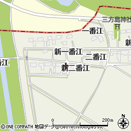 宮城県登米市迫町北方三方島西243周辺の地図