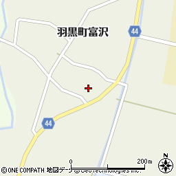 山形県鶴岡市羽黒町富沢（庄地分）周辺の地図
