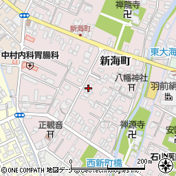 山形県鶴岡市新海町17-50周辺の地図