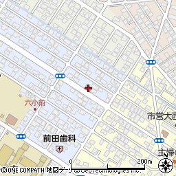 鶴岡淀川町郵便局周辺の地図