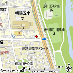 鶏笑 鶴岡店周辺の地図