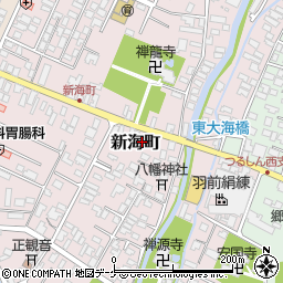 山形県鶴岡市新海町17-67周辺の地図