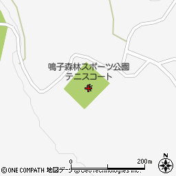 大崎市鳴子森林スポーツ公園テニスコート周辺の地図