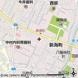 山形県鶴岡市新海町13-46周辺の地図