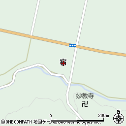 宮城県栗原市一迫柳目宿周辺の地図