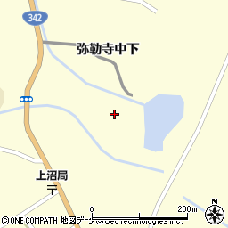 宮城県登米市中田町上沼弥勒寺中下周辺の地図