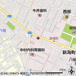 山形県鶴岡市新海町13-34周辺の地図