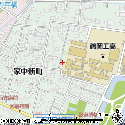 山形県鶴岡市家中新町7-29周辺の地図