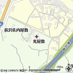 宮城県栗原市築館光屋敷25周辺の地図