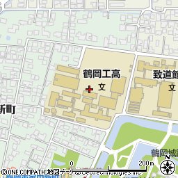 山形県鶴岡市家中新町8周辺の地図