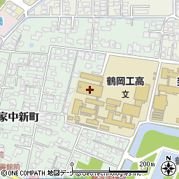 山形県鶴岡市家中新町8-1周辺の地図