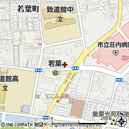 ローソン鶴岡若葉町店周辺の地図