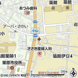 東興石油株式会社　築館営業所周辺の地図
