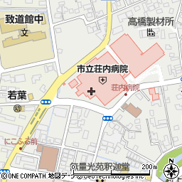 鶴岡市立荘内病院周辺の地図