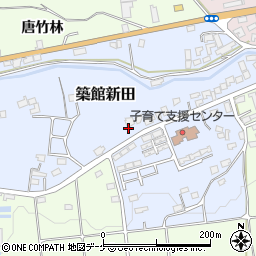宮城県栗原市築館新田東周辺の地図