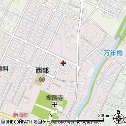 山形県鶴岡市新海町9-81周辺の地図