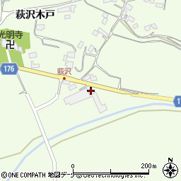 宮城県栗原市築館（萩沢整理）周辺の地図