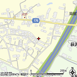 宮城県栗原市築館木戸周辺の地図