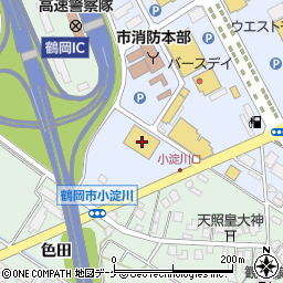 ベガスベガス鶴岡店周辺の地図