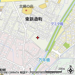 山形県鶴岡市東新斎町周辺の地図