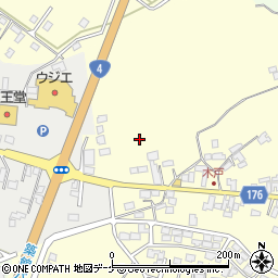 宮城県栗原市築館（萩沢上木戸）周辺の地図