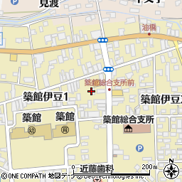 養老乃瀧 築館店周辺の地図