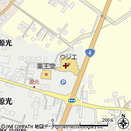 ウジエ・スーパー　築館店周辺の地図