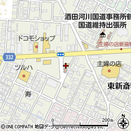 セブンイレブン鶴岡西新斎町店周辺の地図