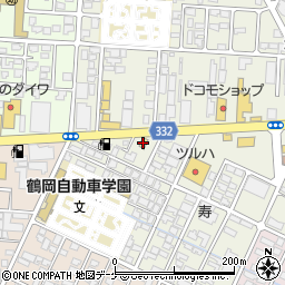 すき家鶴岡西新斎店周辺の地図