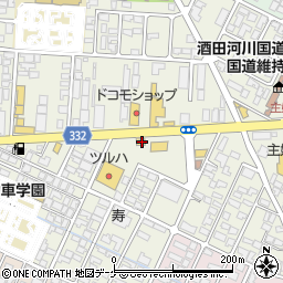 幸楽苑鶴岡店周辺の地図