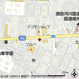 幸楽苑鶴岡店周辺の地図