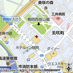 ベルナール鶴岡周辺の地図