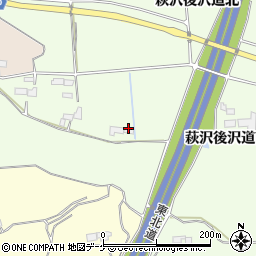 宮城県栗原市築館萩沢後沢道南周辺の地図