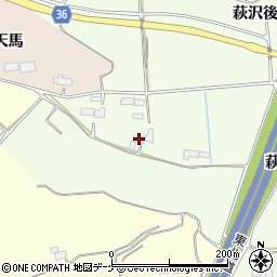 宮城県栗原市築館萩沢後沢道南27周辺の地図